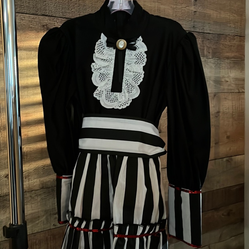 Girls hand sewn dance costume. Beautiful stretch Lycra top. Lace overlay.